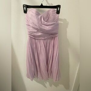 J. Crew Strapless Lilac Bridesmaid Dress